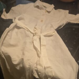 COS Off-White Button-Up Jumpsuit